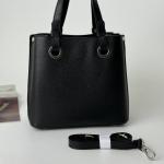 Сумка жіноча шкіряна чорна FM1519A