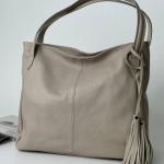 Сумка женская кожаная бежевая FM1521A