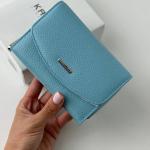 Кошелек женский кожаный голубой FM1419E