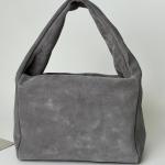 Сумка женская кожаная серая FM1512C