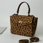 Сумка жіноча шкіряна коричнева FM1086E