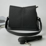 Сумка жіноча шкіряна графіт FM1529D