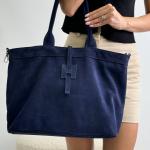 Сумка женская кожаная синяя FM1536A