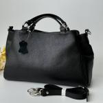 Сумка жіноча шкіряна чорна FM1546A