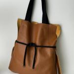 Сумка женская кожаная карамельная FM1548A