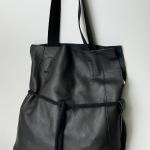 Сумка женская кожаная черная FM1548B