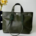 Сумка женская кожаная оливка FM1012Z