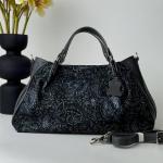 Сумка женская кожаная графит FM1545D