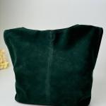 Сумка женская кожаная изумрудная FM1347O