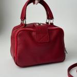 Сумка женская кожаная красная FM0838AL