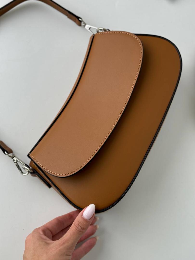 Сумка женская кожаная карамельная FM1532F