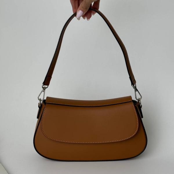 Сумка женская кожаная карамельная FM1532F