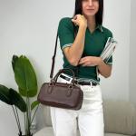 Сумка женская кожаная шоколадная FM1557B