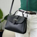 Сумка жіноча шкіряна чорна FM1563A