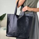 Сумка женская кожаная черная FM1483C