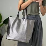 Сумка женская кожаная графит FM1483E