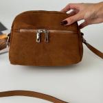 Сумка женская кожаная карамельная FM0998AB