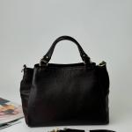 Сумка женская кожаная шоколадная FM1564B