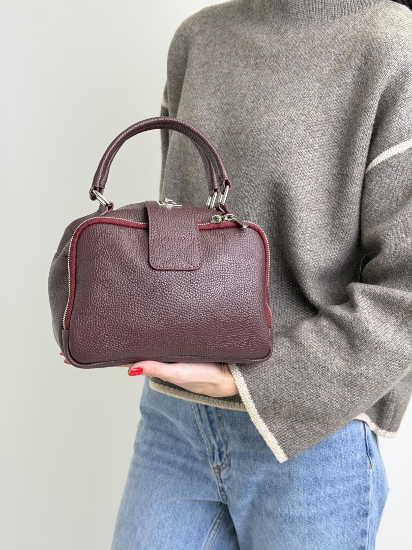 Сумка жіноча шкіряна марсала FM0838AY