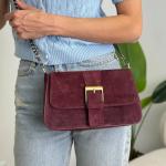 Сумка женская кожаная марсала FM1578B