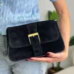 Сумка женская кожаная черная FM1578C