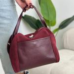 Сумка жіноча шкіряна марсала FM1035AA