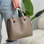 Сумка женская кожаная тауп FM1519K