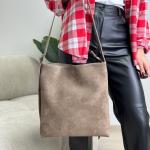 Сумка женская кожаная тауп FM1579A