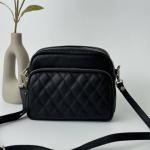 Сумка жіноча шкіряна чорна FM1581A