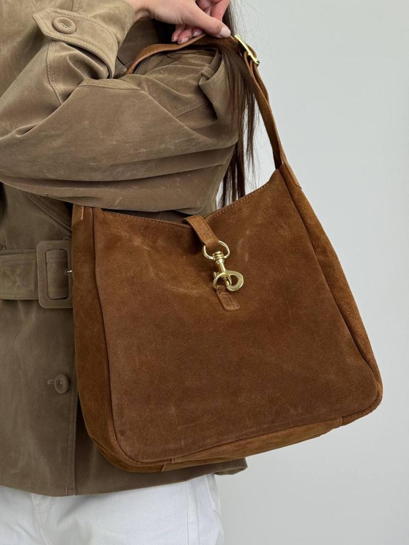 Сумка женская кожаная карамельная FM1556K