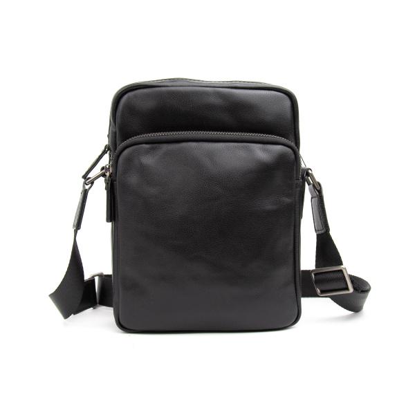 Мужская кожаная черная сумка FM1591A