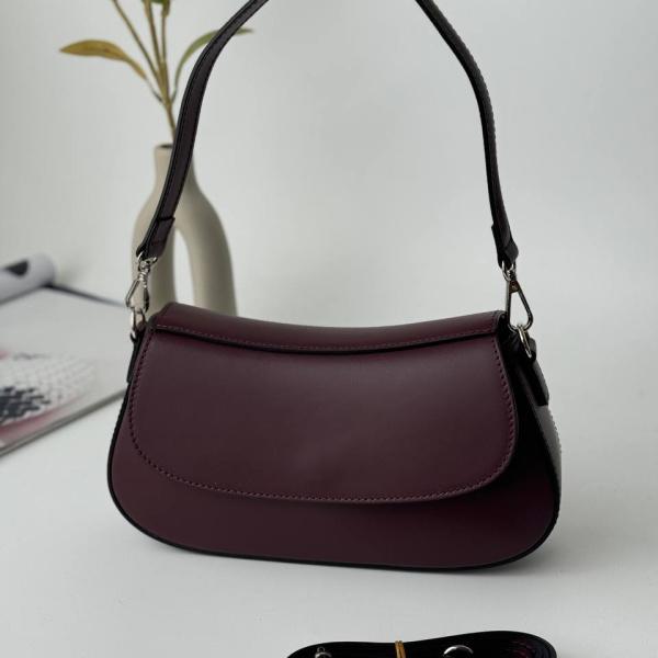 Сумка женская кожаная марсала FM1532E