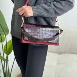 Сумка женская кожаная марсала FM1599D