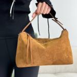 Сумка женская кожаная карамельная FM1602E