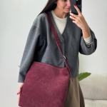 Сумка женская кожаная марсала FM1579F