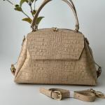 Сумка женская кожаная бежевая FM1547D