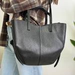 Сумка женская кожаная черная FM1604B