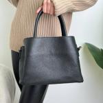 Сумка женская кожаная черная FM1596D