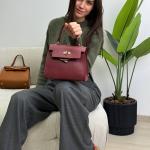 Сумка жіноча шкіряна марсала FM1360D