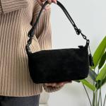 Сумка женская кожаная черная FM1609E