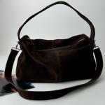 Сумка жіноча шкіряна шоколадна FM1612A