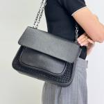 Сумка женская кожаная черная FM1619A