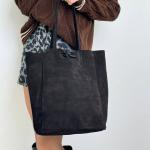 Сумка женская кожаная черная FM0930AK