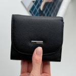 Кошелек женский кожаный черный FM1623A