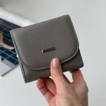 Кошелек женский кожаный серый FM1623C