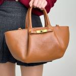 Сумка женская кожаная карамельная FM1625A