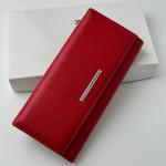 Кошелек женский кожаный красный FM1629B