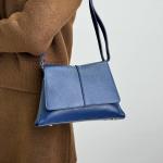 Сумка жіноча шкіряна синя FM1529J