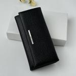 Кошелек женский кожаный черный FM1632A