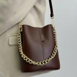 Сумка женская кожаная шоколадная FM1457J